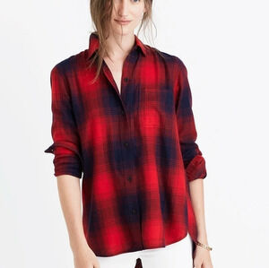 Madewell Classic Ex- boyfriend Plaid Flannel